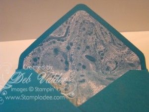 envelope punch board liner