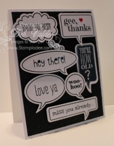 Just Sayin and Word Bubble Framelits