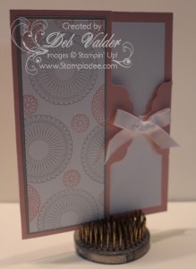 Scallop Tag Topper Punch Spiral Spins Make Note This and That Rotary Stamp