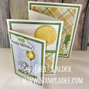 Four Fold Panel Card with Deb Valder using Storybook Stamp Set for a Birthday Card