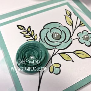 Fun Stampers Journey and Deb Valder using Rosette Spiral Lines Die to make flowers