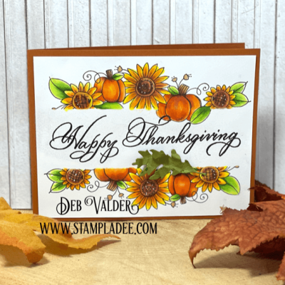 Masked Thanksgiving Sunflowers with Deb Valder