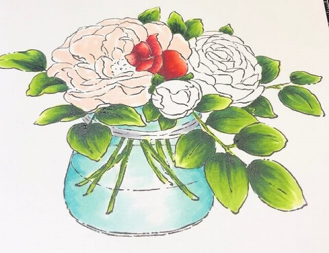 A Rose Bowl Card Tutorial. All products can be found in our Teaspoon of Fun Shoppe at www.TeaspoonOfFun.com/SHOP