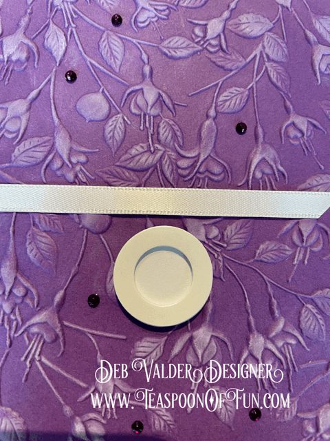 Fuchsia Cascade 3D Embossing. All products can be purchased in our Teaspoon Of Fun Paper Crafting Shop at www.TeaspoonOfFun.com/shop.