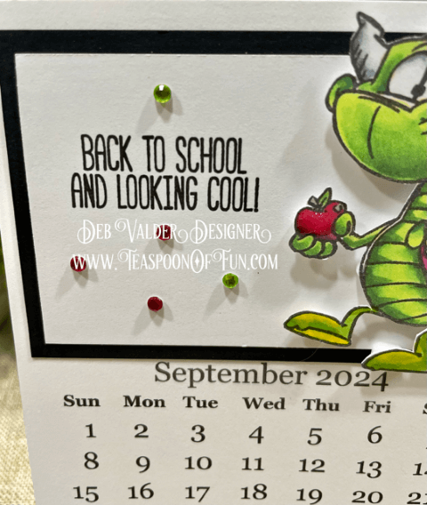 September 2024 Calendar Template. All products can be purchased in our Teaspoon Of Fun Paper Crafting Shop at www.TeaspoonOfFun.com/SHOP