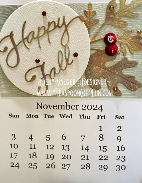 2024 November Calendar Template. All products can be purchased in our Teaspoon Of Fun Paper Crafting Shop at www.TeaspoonOfFun.com/SHOP.