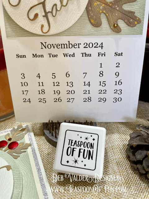 2024 November Calendar Template. All products can be purchased in our Teaspoon Of Fun Paper Crafting Shop at www.TeaspoonOfFun.com/SHOP.