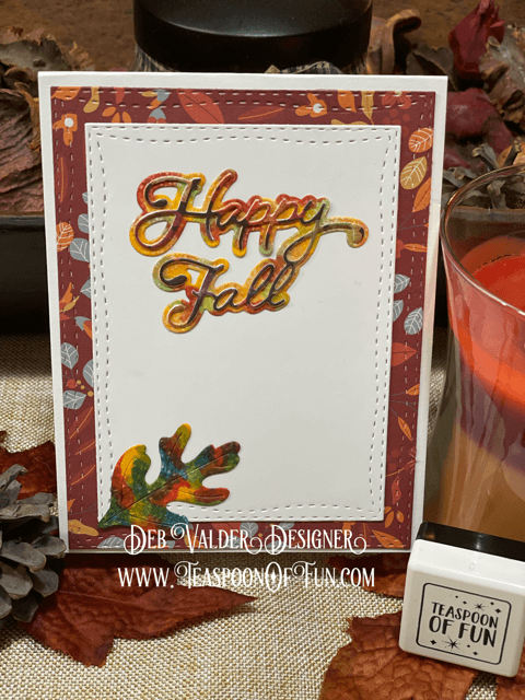 Happy Fall Y'all. All products can be purchased in our Teaspoon Of Fun Paper Crafting Shop at www.TeaspoonOfFun.com/SHOP.