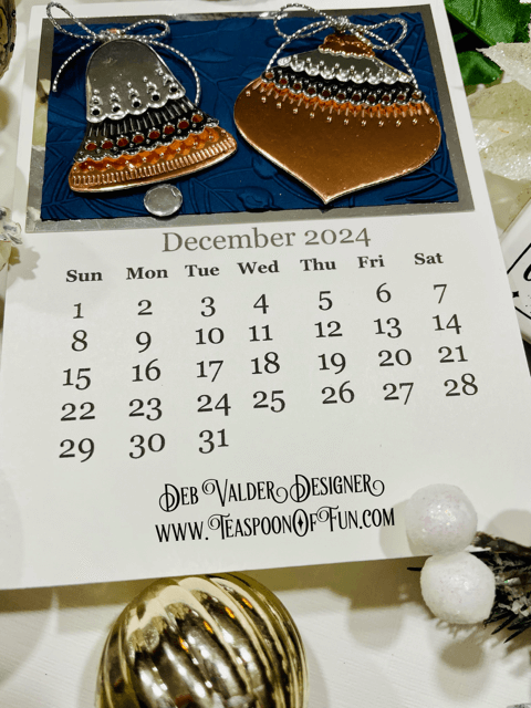 2024 December Calendar Template. All products can be purchased in our Teaspoon Of Fun Paper Crafting Shop at www.TeaspoonOfFun.com/SHOP.