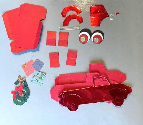 Vintage Truck for the Holidays. All products can be purchased in our Teaspoon Of Fun Paper Crafting Shop at www.TeaspoonOfFun.com/SHOP.