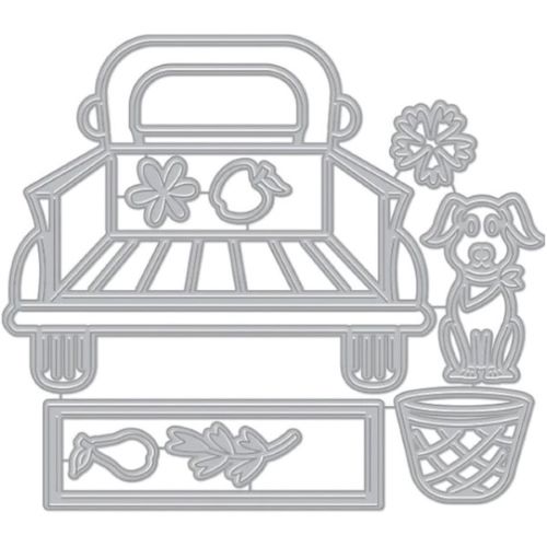 Christmas Farmers Market Truck. All products can be purchased in our Teaspoon Of Fun Paper Crafting Shop at www.TeaspoonOfFun.com/SHOP.