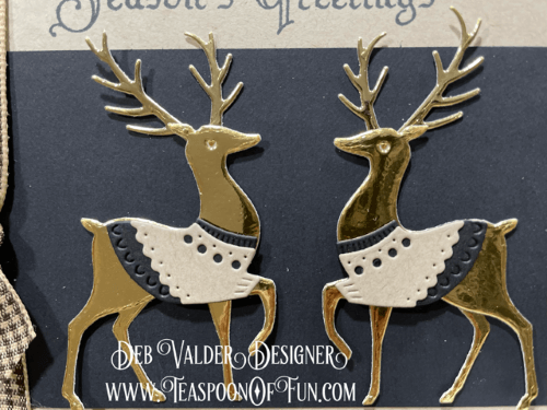 Vintage Nordic Regal Deer. All products can be purchased in our Teaspoon Of Fun Paper Crafting Shop at www.TeaspoonOfFun.com/SHOP.