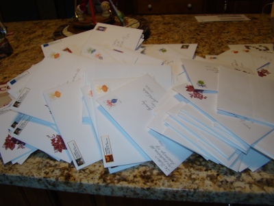 Another Neat Tip – Aqua Pens meet my Christmas Cards