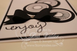 Envelope Punch Board Bow with Spiral Spins 2