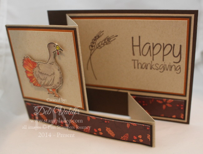 Autumn Days Fun Fold Box Card with Deb Valder
