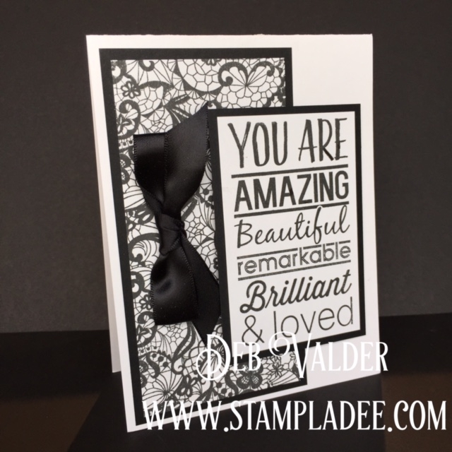 #4 Lace Background Fourth in the Series with Deb Valder