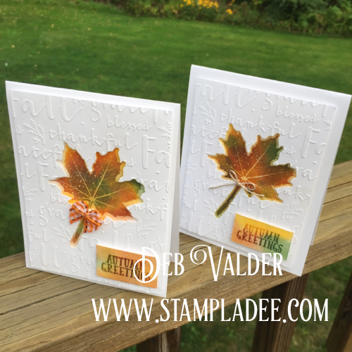 Hello Fall Stamp Set using PanPastels with Deb Valder