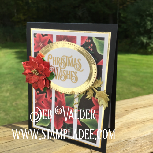 A Panel Card using Christmas Cheers Prints Paper with Deb Valder