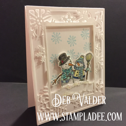 Snowmen Days meet Snow Frames Die with Deb Valder