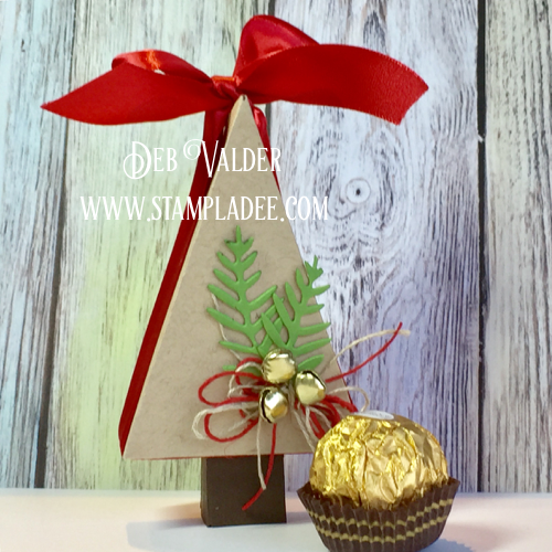 Triangular Christmas Tree Treat Box 12 Days of Gift Giving Day 1 with Deb Valder