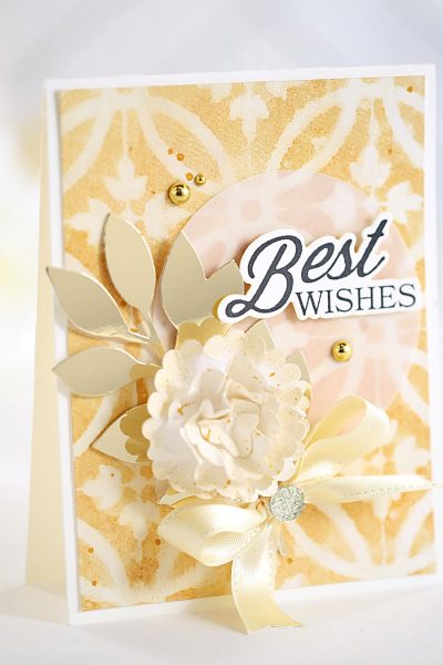 Best Wishes with Splashes and Silks