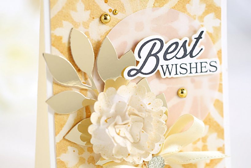 Best Wishes with Splashes and Silks