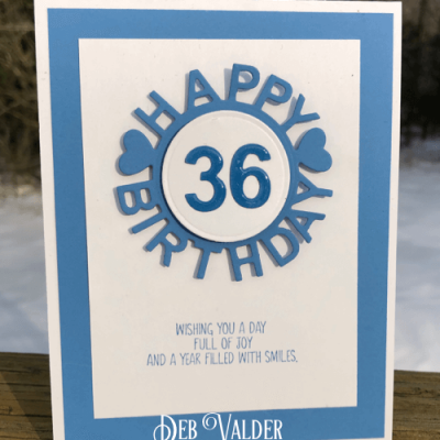 Happy Birthday with Numbers and Deb Valder