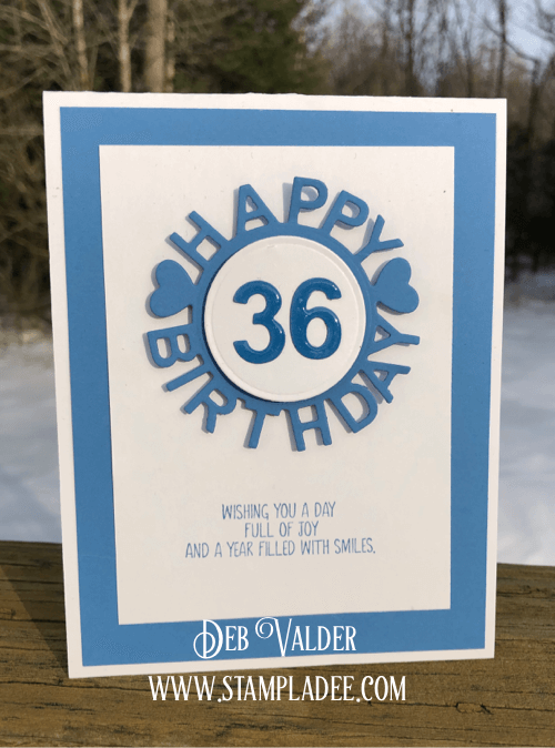 Happy Birthday with Numbers and Deb Valder