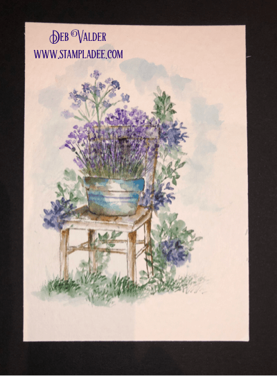 Watercoloring with Wooden Chair