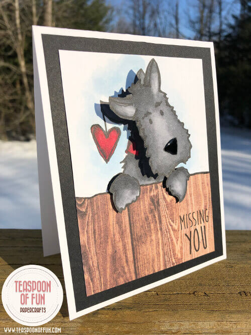 cute scottie dog with a wobble head can be used for Valentine's Day