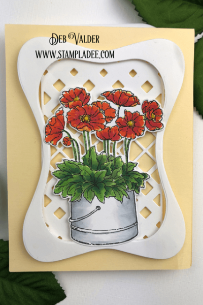 golden dance potted flowers with a diamond cut background