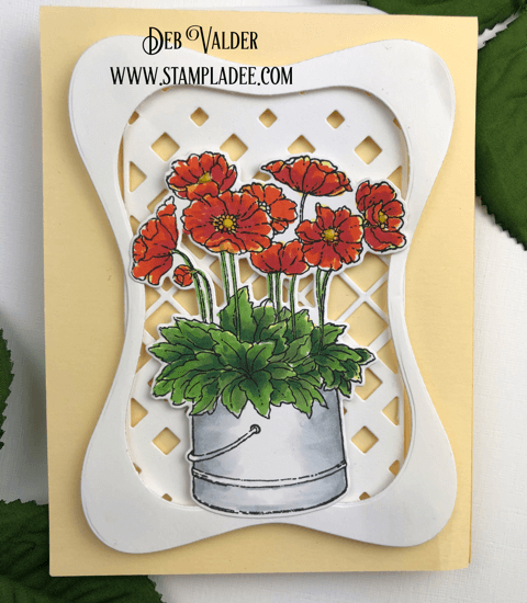 golden dance potted flowers with a diamond cut background