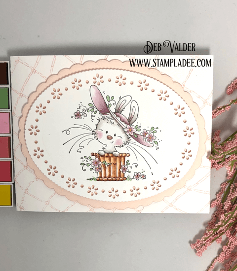 Bonnie Bunny and Spring Ovals Die is great for Easter or Mother's Day