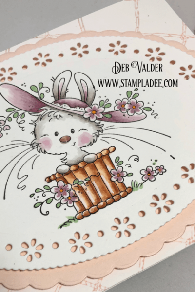 Bonnie Bunny and Spring Ovals Die is great for Easter or Mother's Day