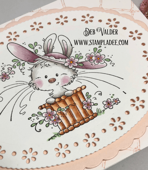 Bonnie Bunny and Spring Ovals Die is great for Easter or Mother's Day