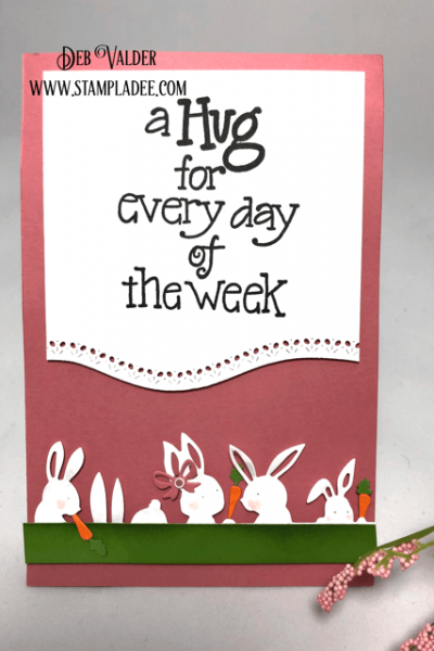 Mischievous Bunnies as an edger/border die from Penny Black