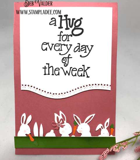 Mischievous Bunnies as an edger/border die from Penny Black