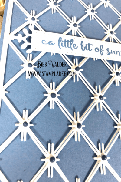 Diamonds are a Stampers Best Friend with this background.