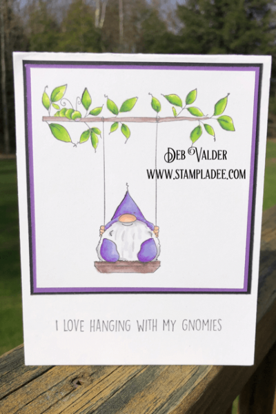 What Brings You Joy is a. Gnome on a Swing with a sneaky caterpillar