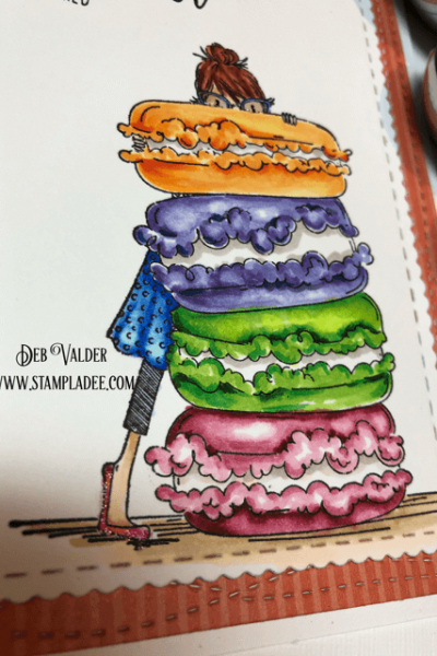 Stamping Bella's Macaron Bouquet is a sweet deal with Deb Valder