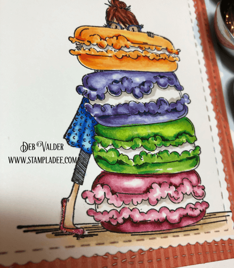 Stamping Bella's Macaron Bouquet is a sweet deal with Deb Valder