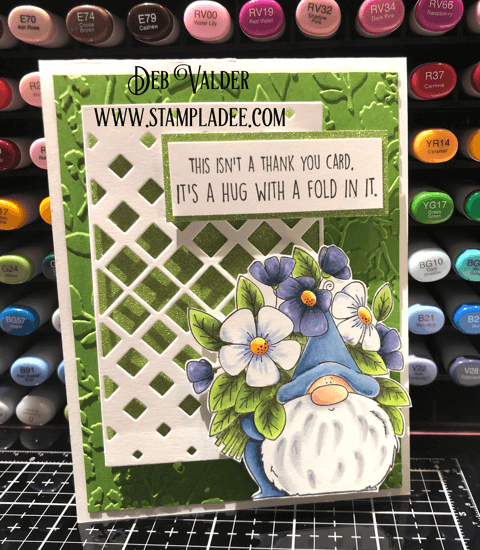 It's a hug with a fold in it using Flowery Gnomes