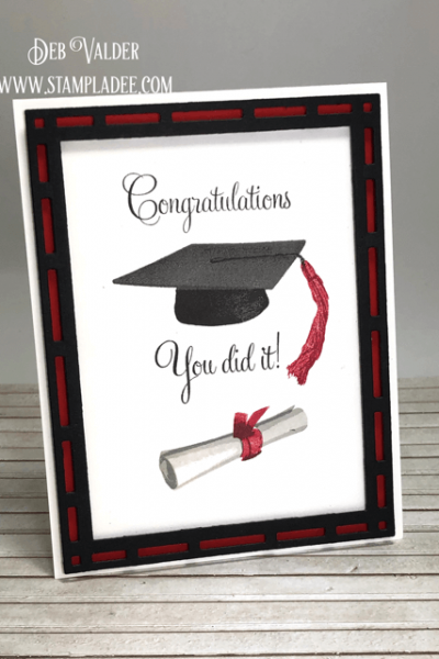 Graduation Stamping with Teaspoon of Fun
