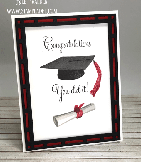 Graduation Stamping with Teaspoon of Fun