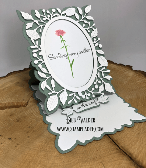 Adriana Pop Up Easel with Get Well Teddy carnation