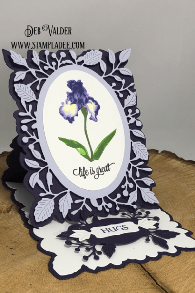 Adriana Pop Up Easel with Iris. All products can be found in our Teaspoon of Fun Shoppe.