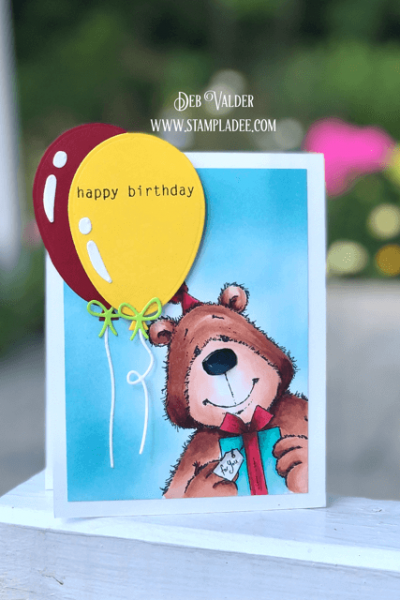 Balloon Bear Cuteness is all about Furry Smiles and balloons.