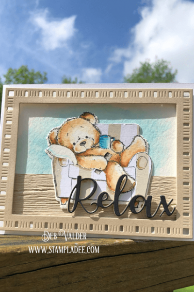 Relax It's Friday. This adorable stamp/die combo will help you do just that!