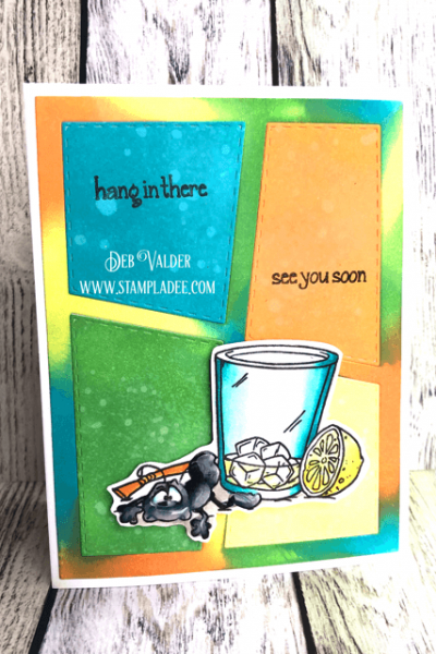Learn to Tie Dye your stamped cards. All products can be found in our Teaspoon of Fun Shoppe.
