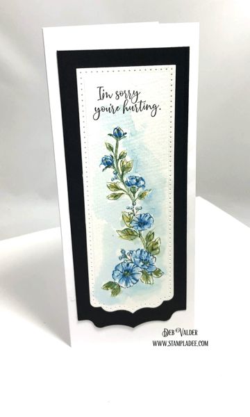 Watercolor Border Poppy. All products can be found in our Teaspoon Of Fun PaperCrafting Shop at www.TeaspoonOfFun.com/SHOP